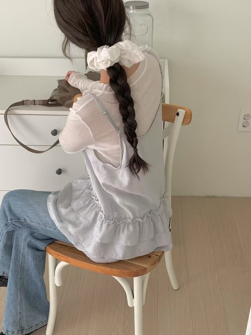 REBORN韓國代購女士新品真品人氣25春夏休閑職業熱賣吊帶背心REBORN吊帶/背心