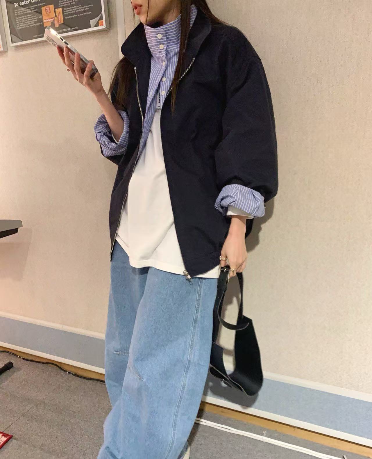 STANDING東大門直郵女士新款25春夏人氣推薦職業時尚真品夾克STANDING夾克圖色1