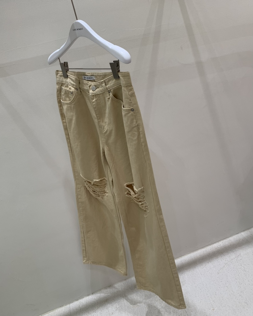 LOVE MOMENT東大門代購女裝新品時尚職業25春夏熱賣牛仔褲LOVE MOMENT牛仔褲