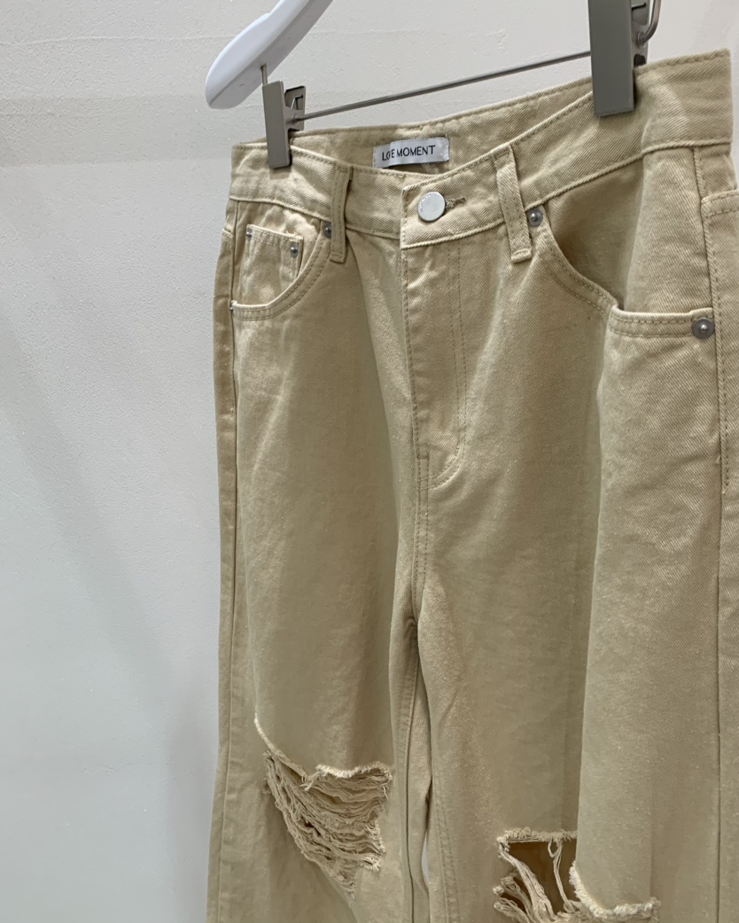 LOVE MOMENT東大門代購女裝新品時尚職業25春夏熱賣牛仔褲LOVE MOMENT牛仔褲