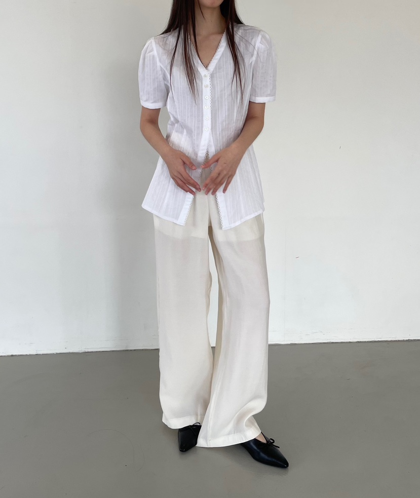 HARZI韓國直郵㊣東大門實拍女裝新款推薦熱賣人氣襯衫蕾絲衫HARZI襯衫/蕾絲衫