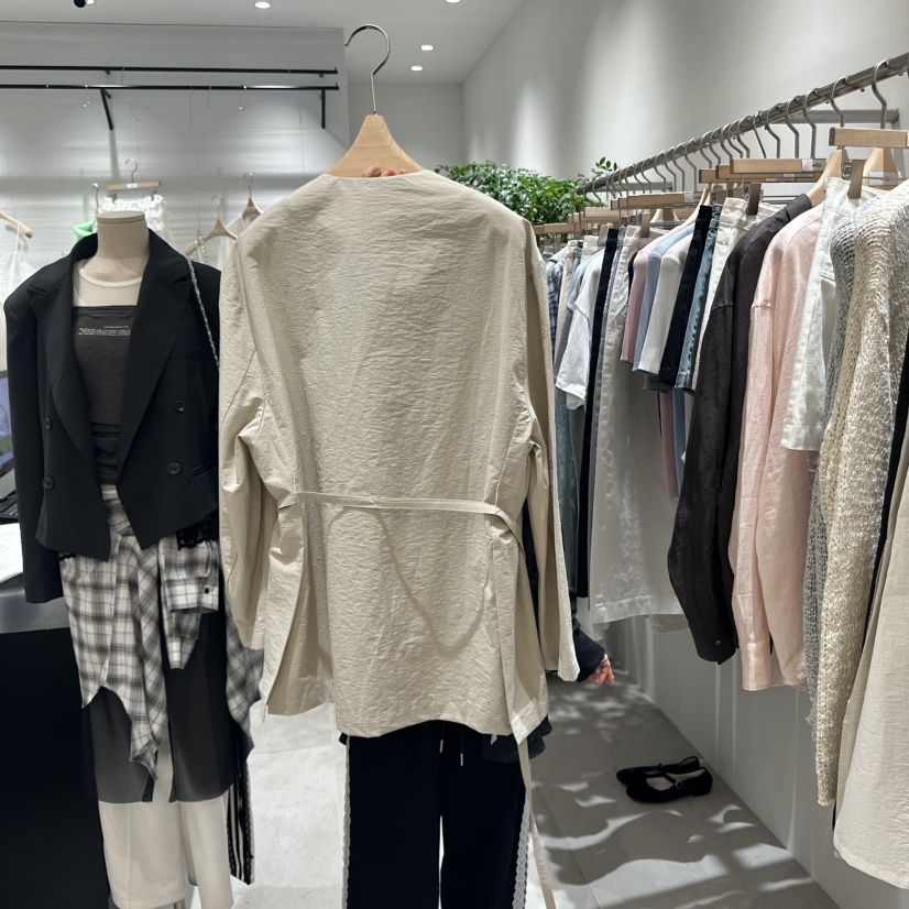 AYCE韓國代購女士新品推薦職業時尚休閑25春夏熱賣夾克含腰繩101SHOWROOM/AYCE夾克