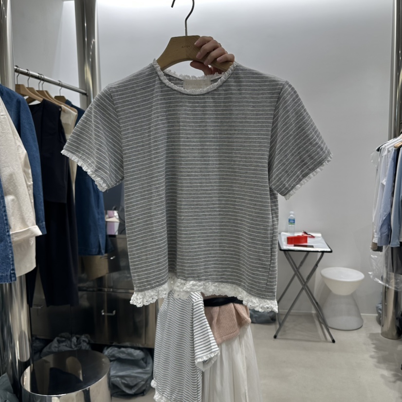 AHOY韓國代購女士新品人氣25春夏休閑時尚職業真品推薦熱賣T恤AHOYT恤圖色2