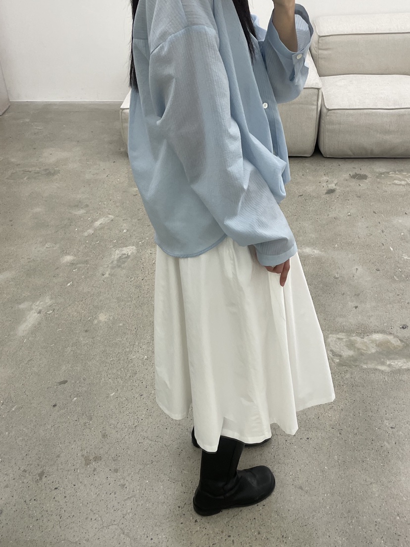 EDITORI韓國直郵女士新品職業25春夏時尚人氣半身裙中短裙褶皺EDITORI半身裙/中短裙