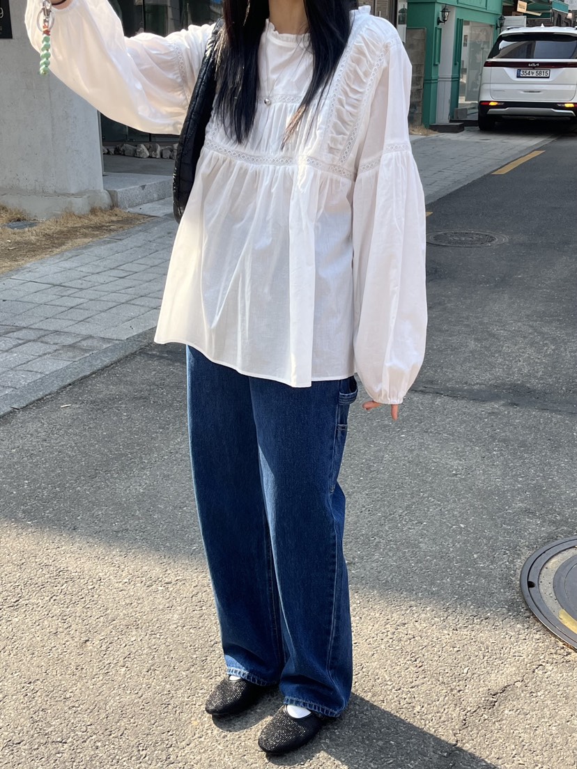 EDITORI東大門直郵女裝新款休閑時尚真品職業人氣襯衫蕾絲衫EDITORI襯衫/蕾絲衫