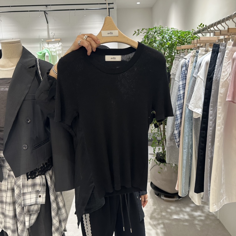 AYCE東大門直郵女裝新品熱賣推薦職業真品25春夏休閑時尚T恤101SHOWROOM/AYCET恤圖色4