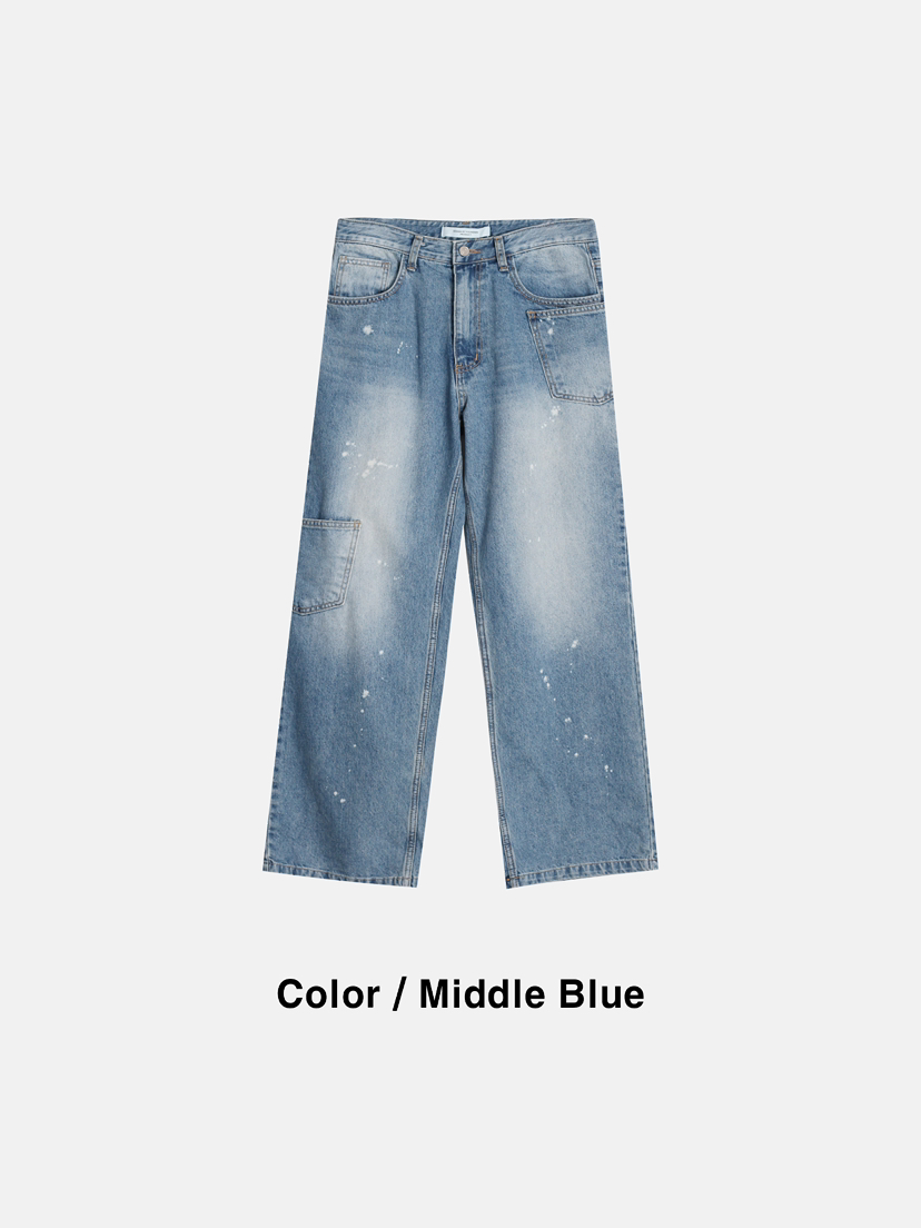 DESIGN BY YOUNG MIN東大門直郵女裝新品休閑人氣牛仔褲DESIGN BY YOUNG MIN牛仔褲