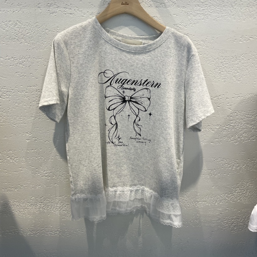 LULULALLA韓國代購女士新款25春夏時尚休閑職業真品推薦T恤LULULALLAT恤圖色3