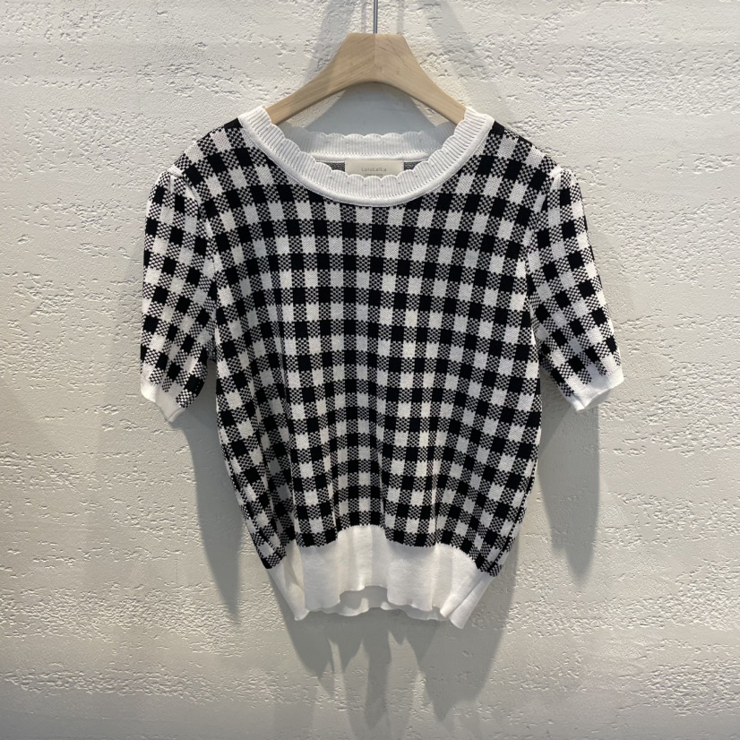 LULULALLA東大門直郵女裝新品職業25春夏人氣推薦休閑時尚T恤LULULALLAT恤圖色1
