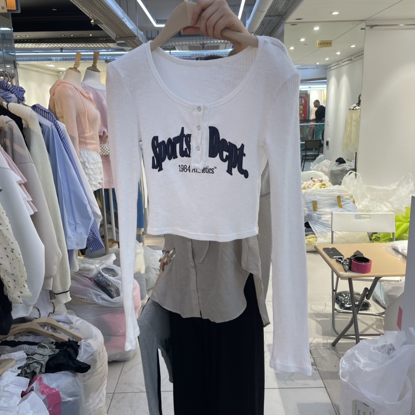 SAGE BRUSH東大門直郵女裝新品推薦真品休閑25春夏長袖T恤SAGE BRUSH長袖T恤圖色2