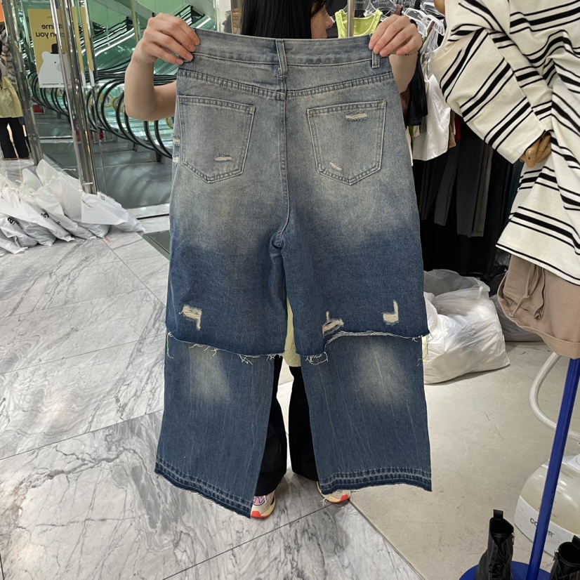 MOMAZU東大門直郵女裝新品休閑人氣25春夏真品職業推薦牛仔褲MOMAZU牛仔褲