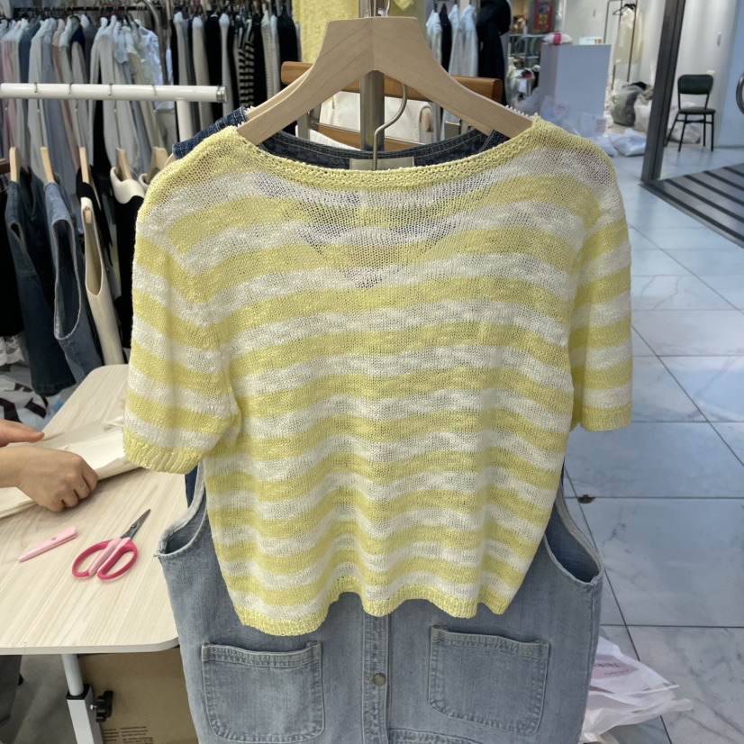 LULULALLA東大門實拍女裝新品真品25春夏休閑職業推薦針織衫LULULALLA針織衫