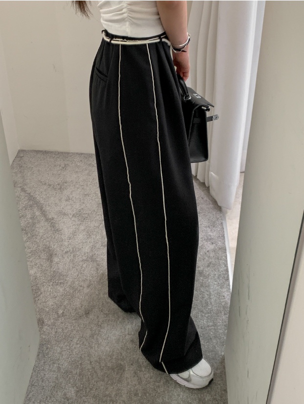 CLOTH東大門直郵女裝新品熱賣人氣真品時尚推薦休閑褲含腰繩CLOTH休閑褲