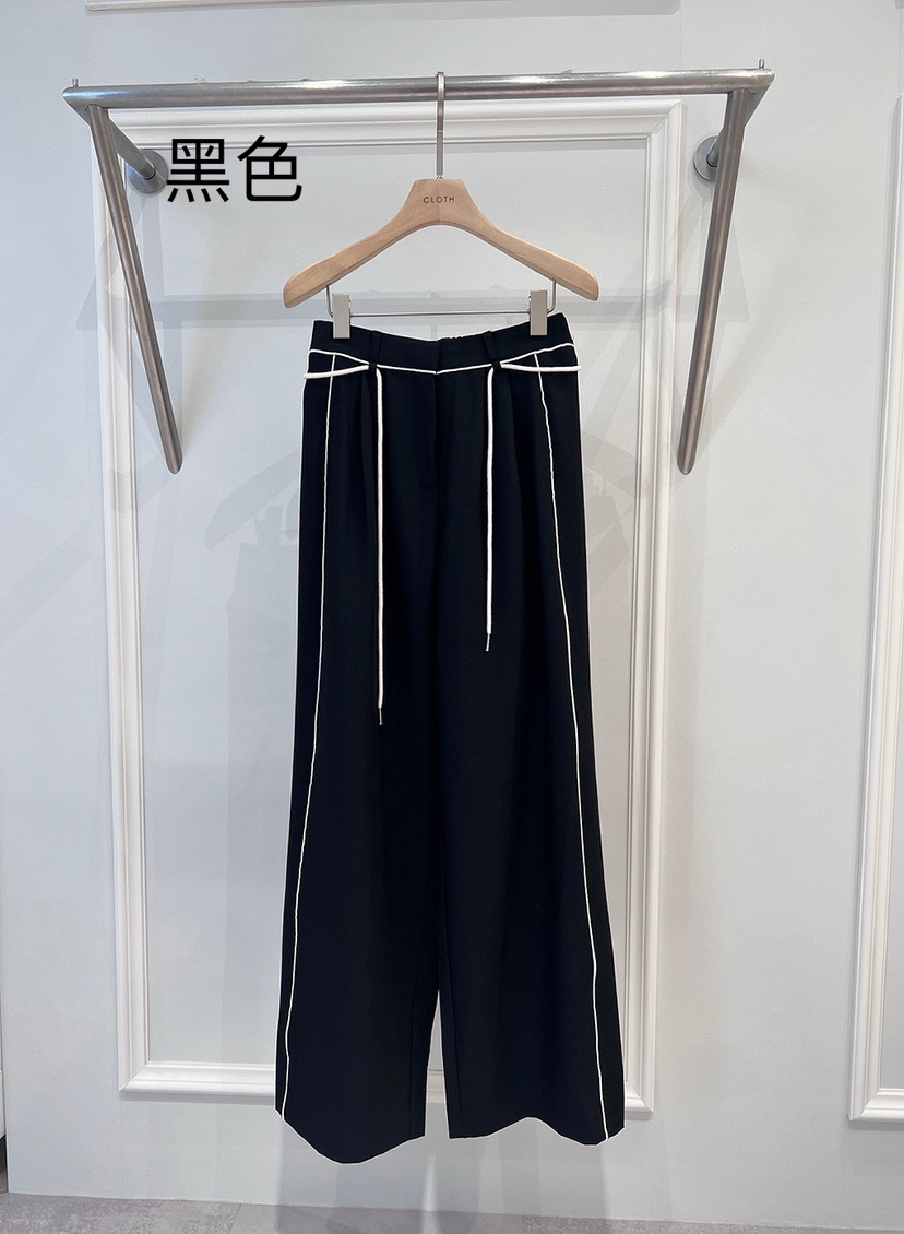 CLOTH東大門直郵女裝新品熱賣人氣真品時尚推薦休閑褲含腰繩CLOTH休閑褲圖色1