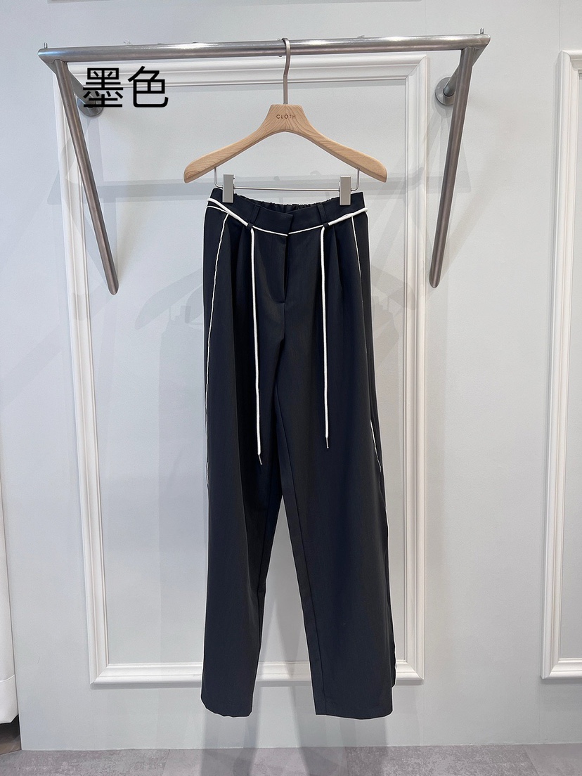 CLOTH東大門直郵女裝新品熱賣人氣真品時尚推薦休閑褲含腰繩CLOTH休閑褲圖色2