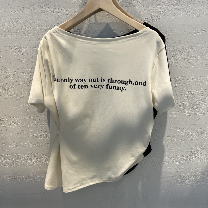 LULULALLA東大門代購女裝新品熱賣真品人氣推薦時尚休閑T恤LULULALLAT恤