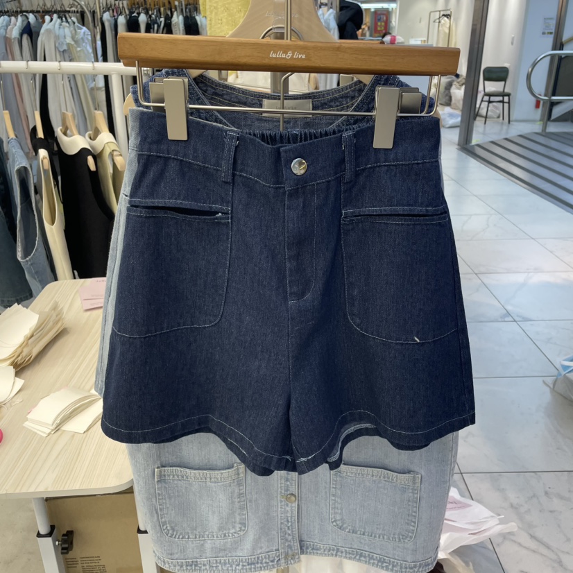 LULULALLA東大門代購女士新款真品推薦25春夏休閑時尚熱賣短褲LULULALLA短褲圖色2