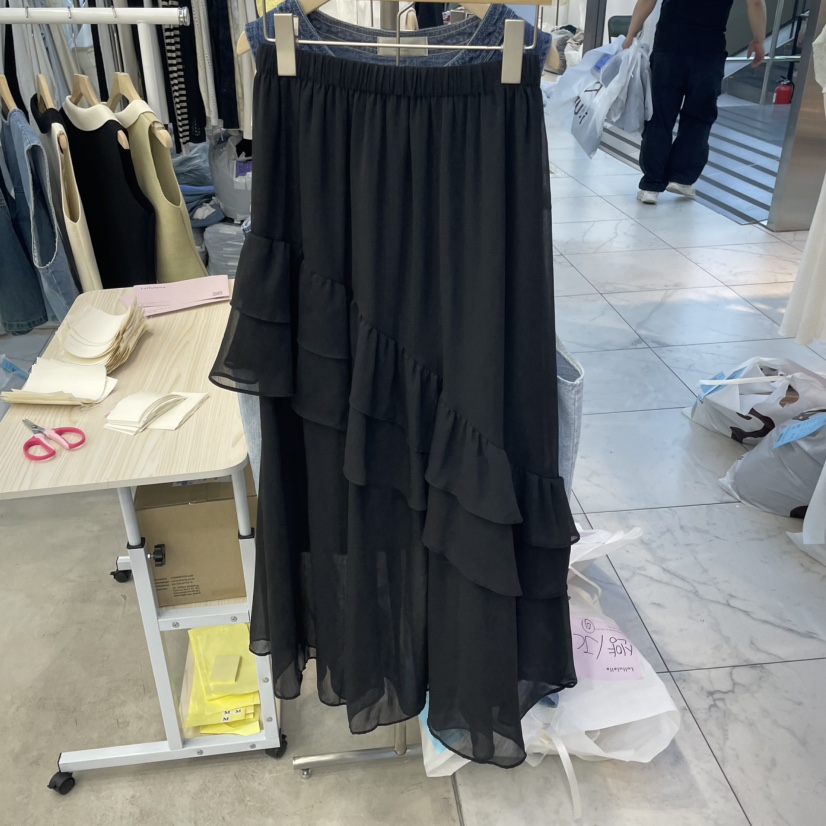 LULULALLA韓國直郵女士新品真品25春夏職業推薦半身裙中短裙LULULALLA半身裙/中短裙