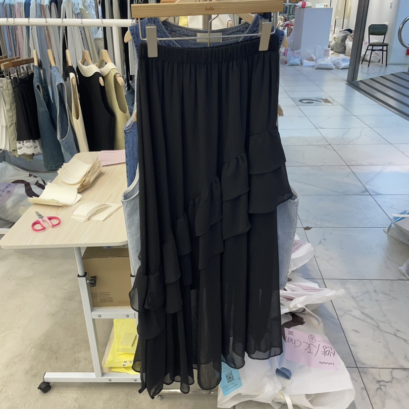 LULULALLA韓國直郵女士新品真品25春夏職業推薦半身裙中短裙LULULALLA半身裙/中短裙圖色2