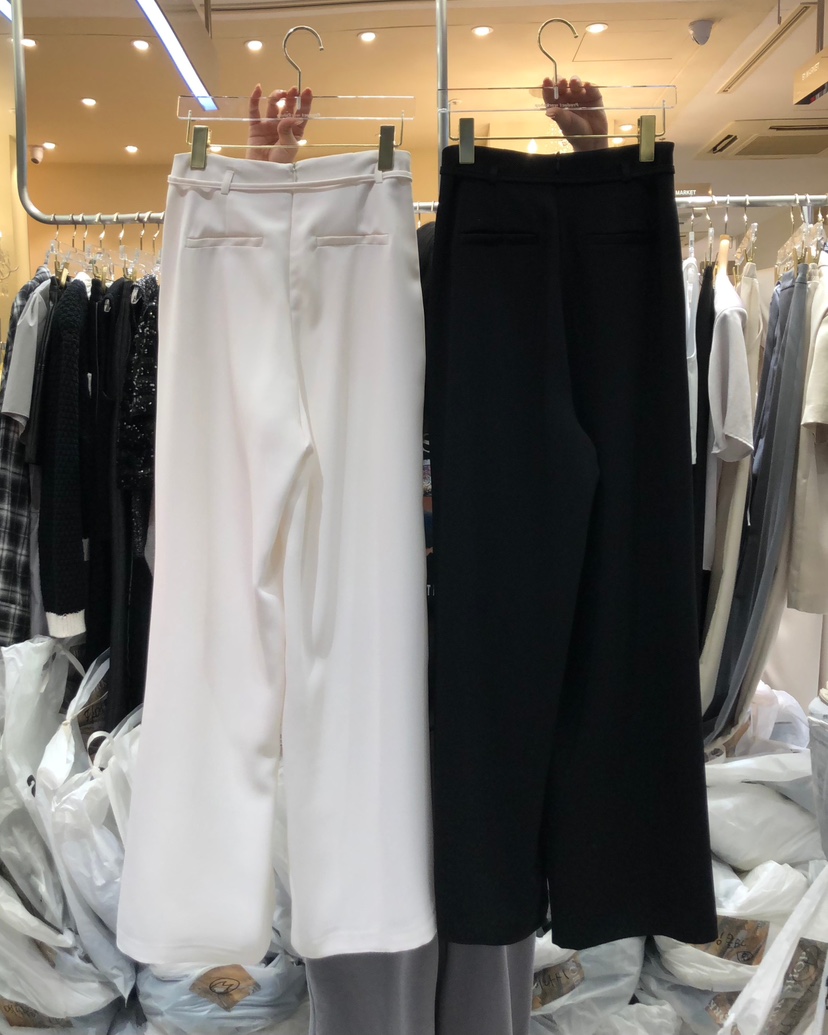 WORK SHOP韓國直郵女士新款時尚休閑熱賣真品休閑褲含腰繩Work_shop休閑褲