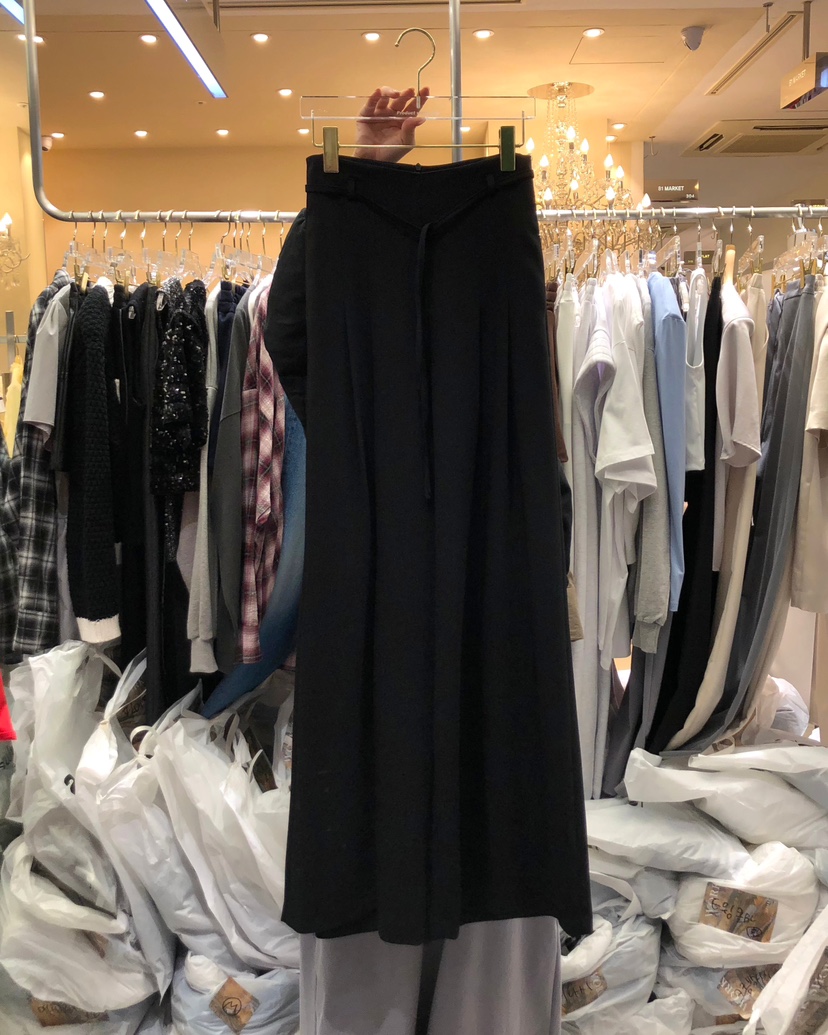 WORK SHOP韓國直郵女士新款時尚休閑熱賣真品休閑褲含腰繩Work_shop休閑褲圖色2