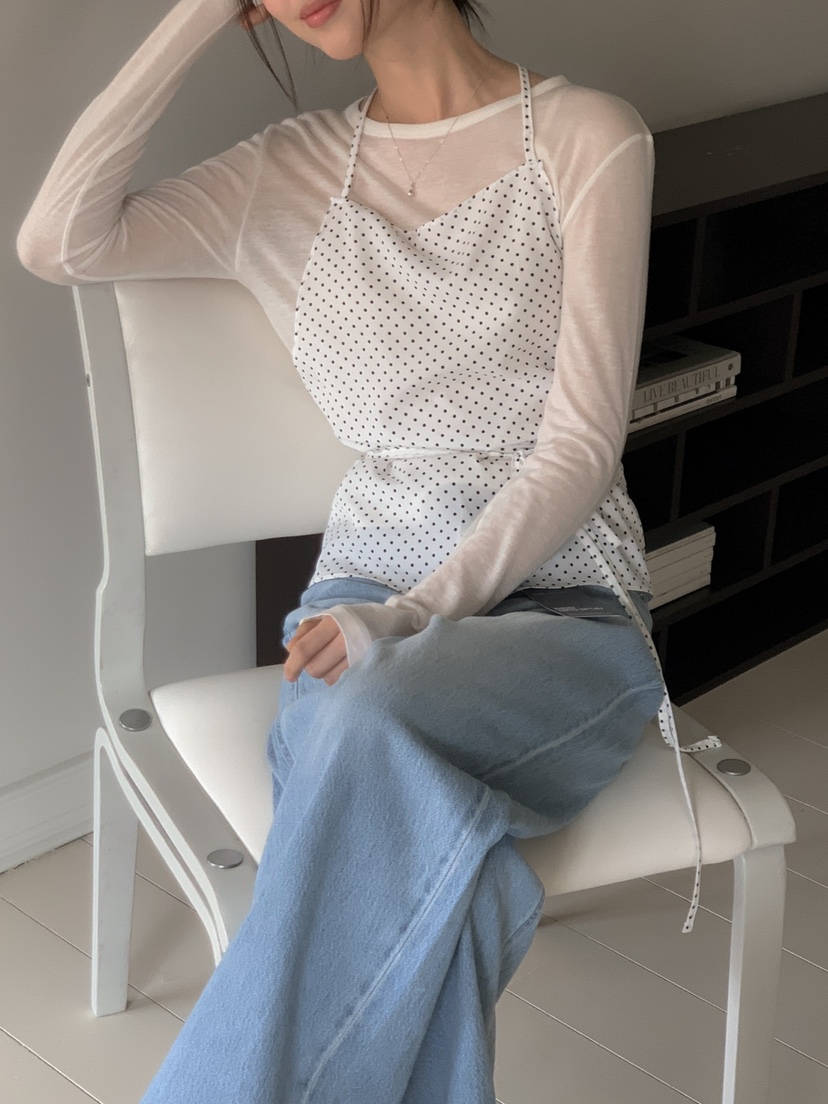 LONG PEAK東大門實拍女士新品25春夏推薦熱賣人氣吊帶背心LONG PEAK吊帶/背心