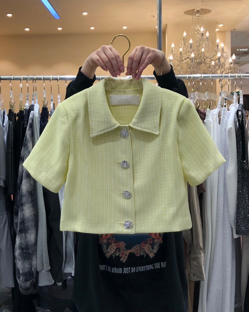 WORK SHOP東大門直郵女士新款職業時尚休閑真品夾克粗花呢Work_shop夾克