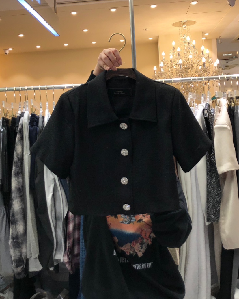 WORK SHOP東大門直郵女士新款職業時尚休閑真品夾克粗花呢Work_shop夾克圖色2