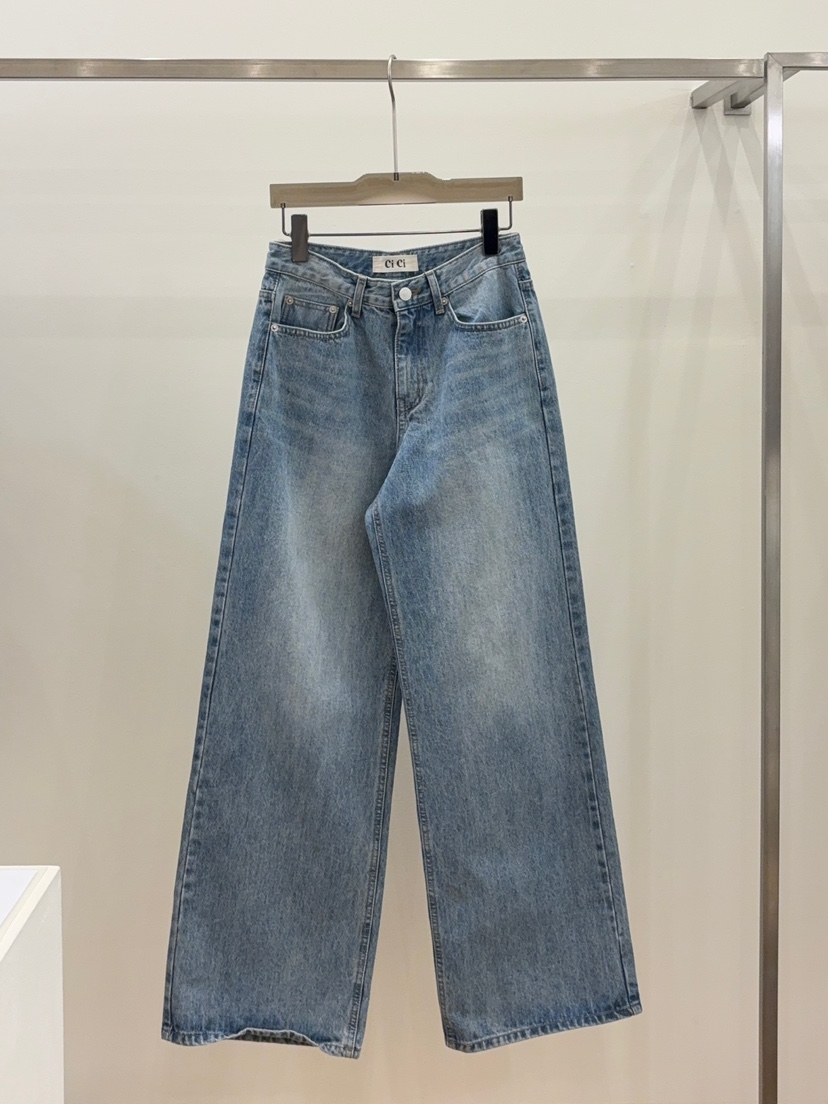 CICI東大門代購女士新款休閑職業熱賣真品人氣時尚推薦牛仔褲Ci Ci牛仔褲圖色2