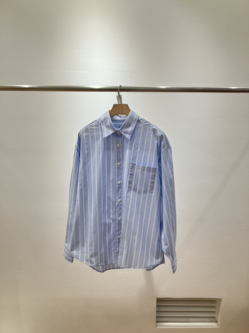 FL LANEL東大門直郵女裝新品25春夏休閑人氣襯衫蕾絲衫條紋FL LANEL襯衫/蕾絲衫圖色2