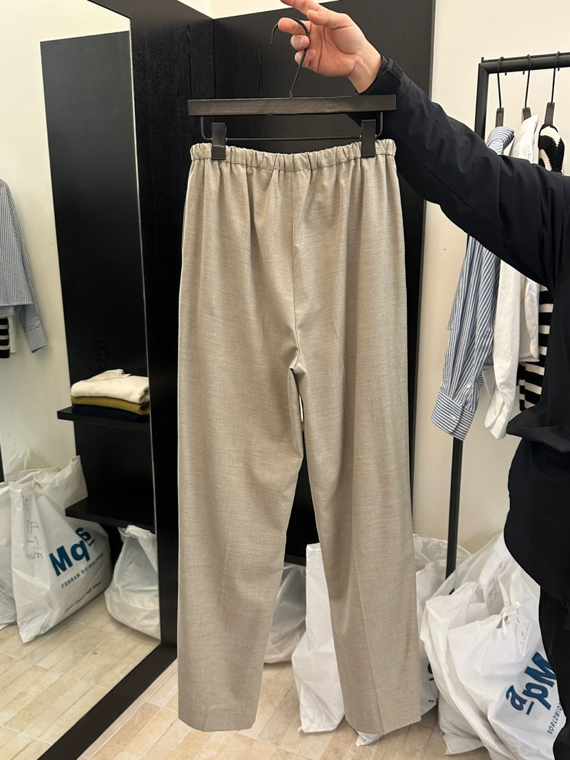 MOANI東大門實拍女裝新品熱賣休閑25春夏推薦職業休閑褲羊毛MOANI休閑褲