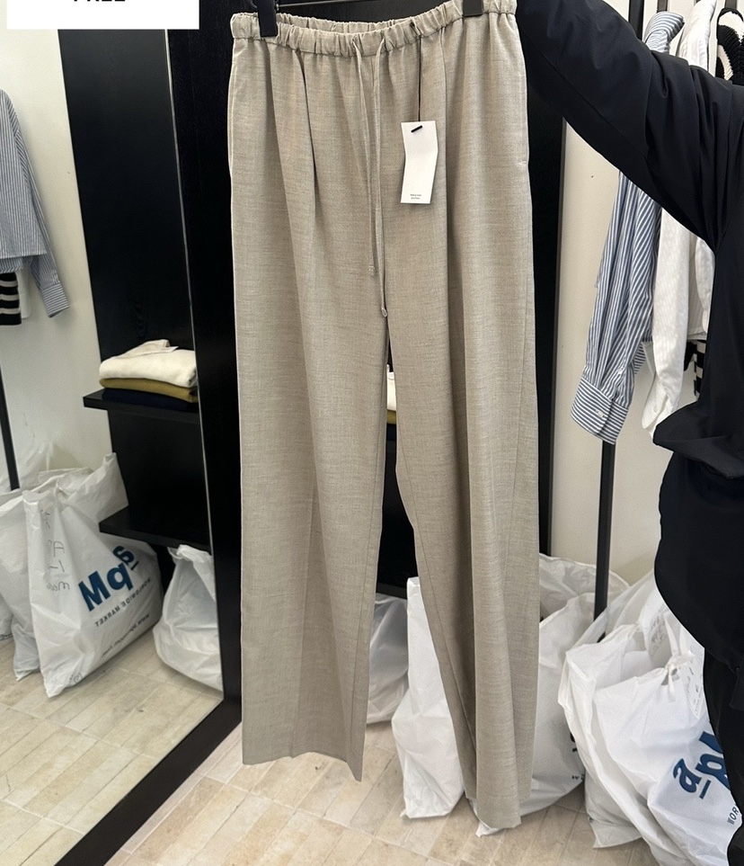 MOANI東大門實拍女裝新品熱賣休閑25春夏推薦職業休閑褲羊毛MOANI休閑褲