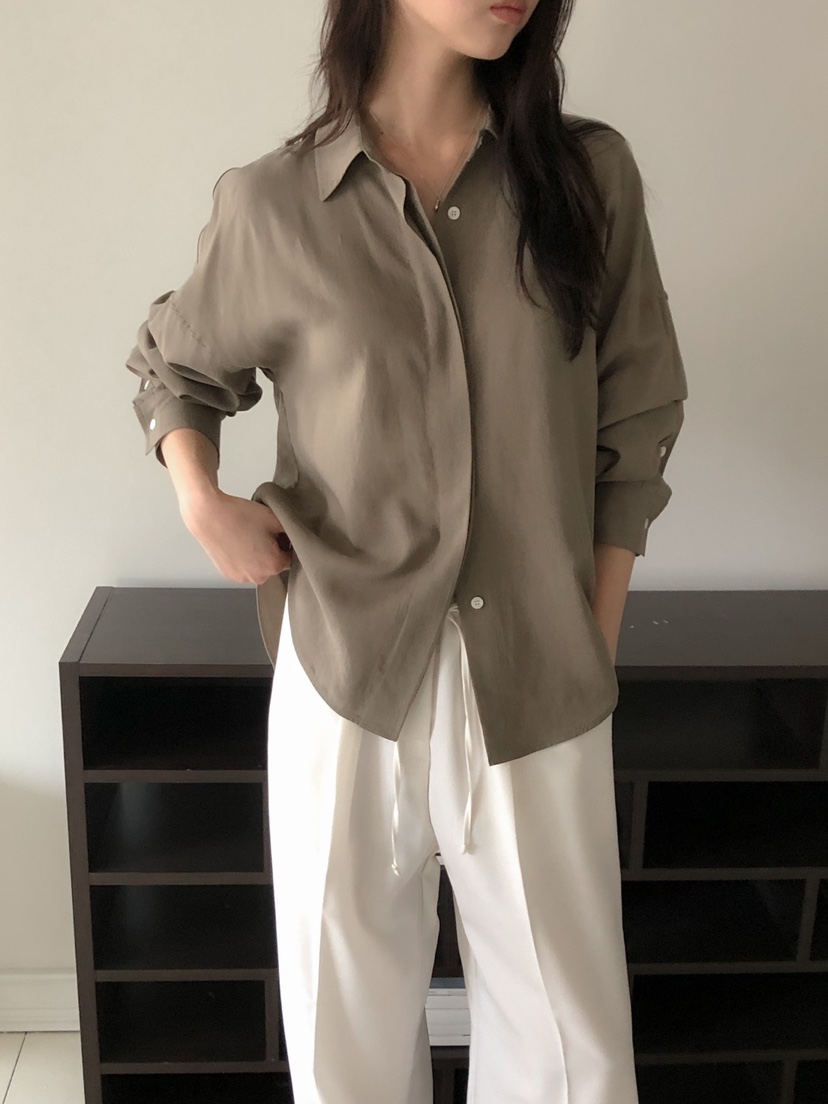LONG PEAK韓國代購女士新品熱賣休閑人氣推薦襯衫蕾絲衫亞麻LONG PEAK襯衫/蕾絲衫