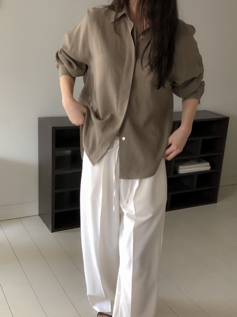 LONG PEAK韓國代購女士新品熱賣休閑人氣推薦襯衫蕾絲衫亞麻LONG PEAK襯衫/蕾絲衫
