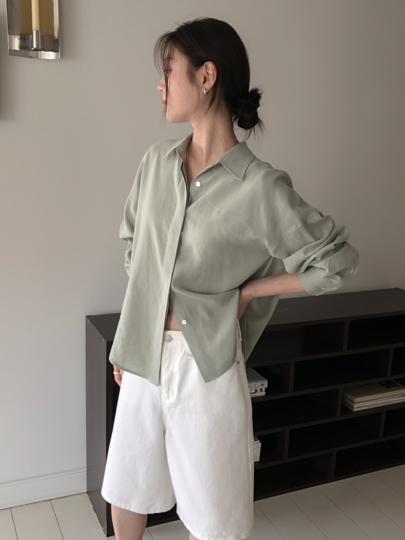 LONG PEAK韓國代購女士新品熱賣休閑人氣推薦襯衫蕾絲衫亞麻LONG PEAK襯衫/蕾絲衫