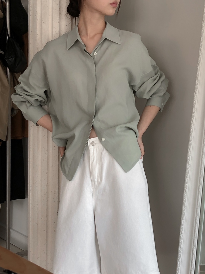 LONG PEAK韓國代購女士新品熱賣休閑人氣推薦襯衫蕾絲衫亞麻LONG PEAK襯衫/蕾絲衫