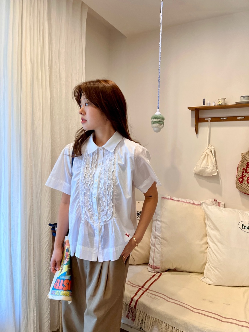 AT NOTE東大門代購女裝新款時尚推薦真品25春夏襯衫蕾絲衫AT NOTE襯衫/蕾絲衫