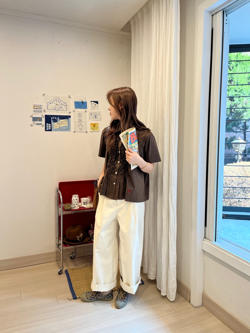 AT NOTE東大門代購女裝新款時尚推薦真品25春夏襯衫蕾絲衫AT NOTE襯衫/蕾絲衫