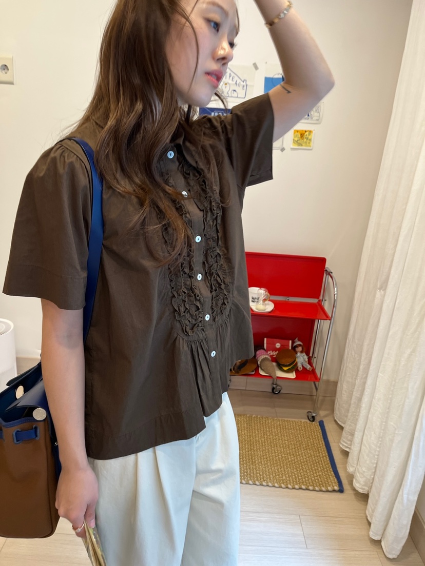 AT NOTE東大門代購女裝新款時尚推薦真品25春夏襯衫蕾絲衫AT NOTE襯衫/蕾絲衫
