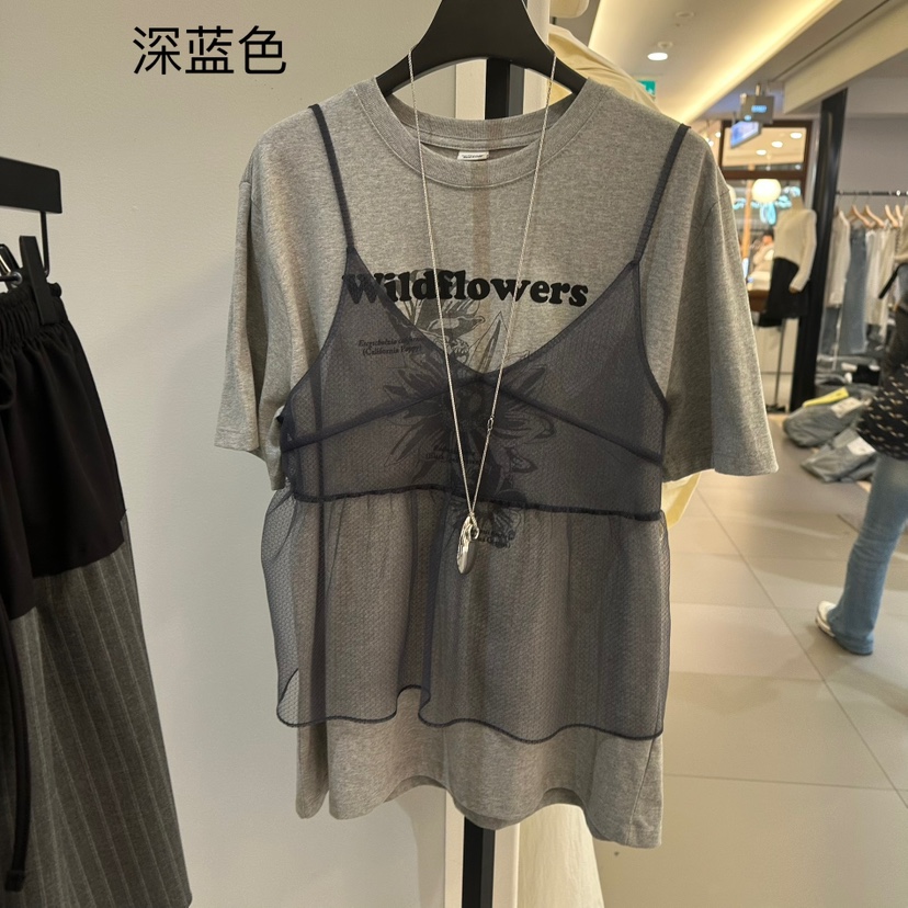 SOFTNESS東大門實拍女裝新品真品熱賣25春夏休閑人氣吊帶背心Softness/Cosmic吊帶/背心圖色3