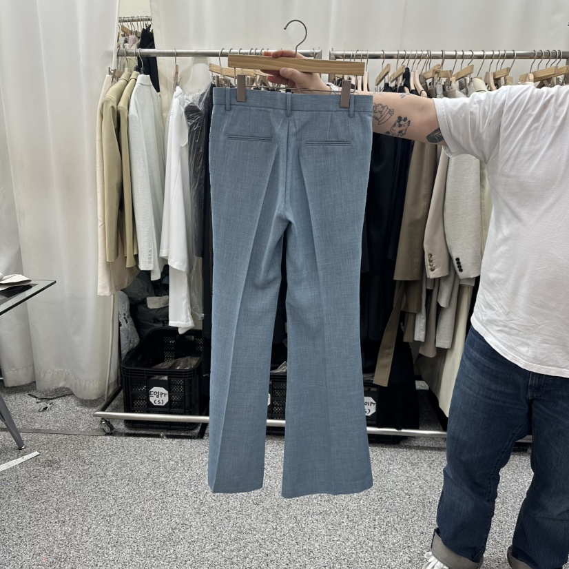 ONEBYTWO東大門代購女裝新品熱賣人氣休閑25春夏休閑褲喇叭ONE BY TWO休閑褲