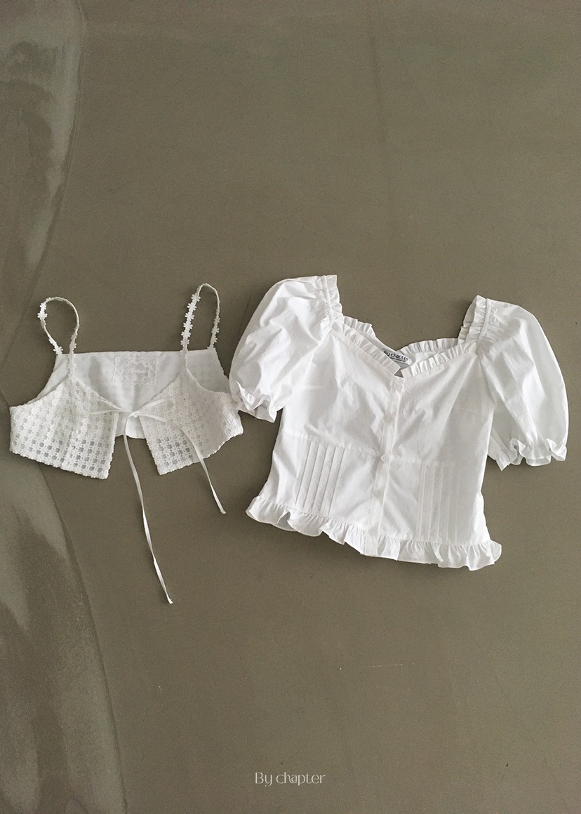 BY CHAPTER韓國代購女士新款25春夏熱賣人氣職業襯衫蕾絲衫BY Chapter襯衫/蕾絲衫