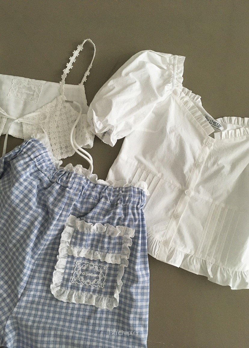 BY CHAPTER韓國代購女士新款25春夏熱賣人氣職業襯衫蕾絲衫BY Chapter襯衫/蕾絲衫