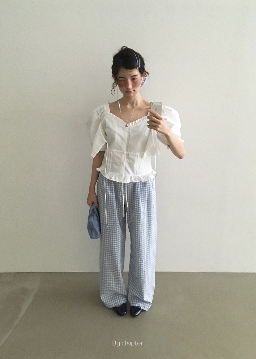 BY CHAPTER韓國代購女士新款25春夏熱賣人氣職業襯衫蕾絲衫BY Chapter襯衫/蕾絲衫