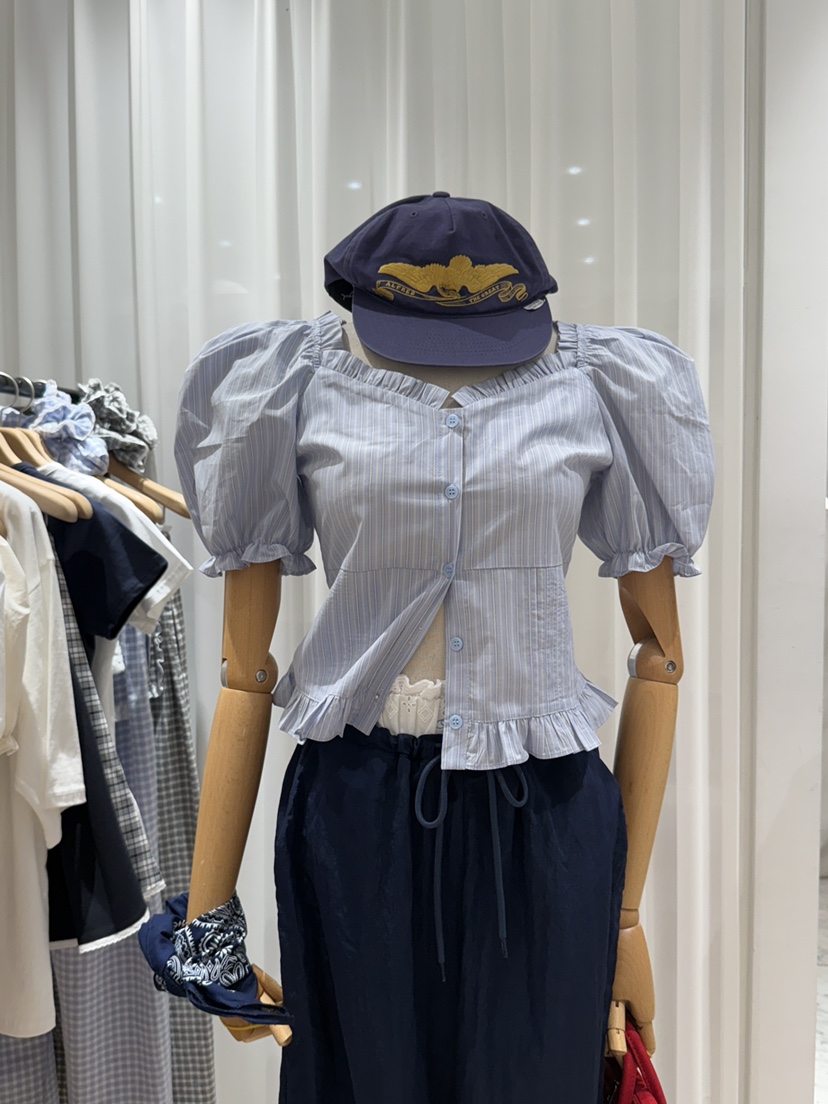 BY CHAPTER韓國代購女士新款25春夏熱賣人氣職業襯衫蕾絲衫BY Chapter襯衫/蕾絲衫圖色1