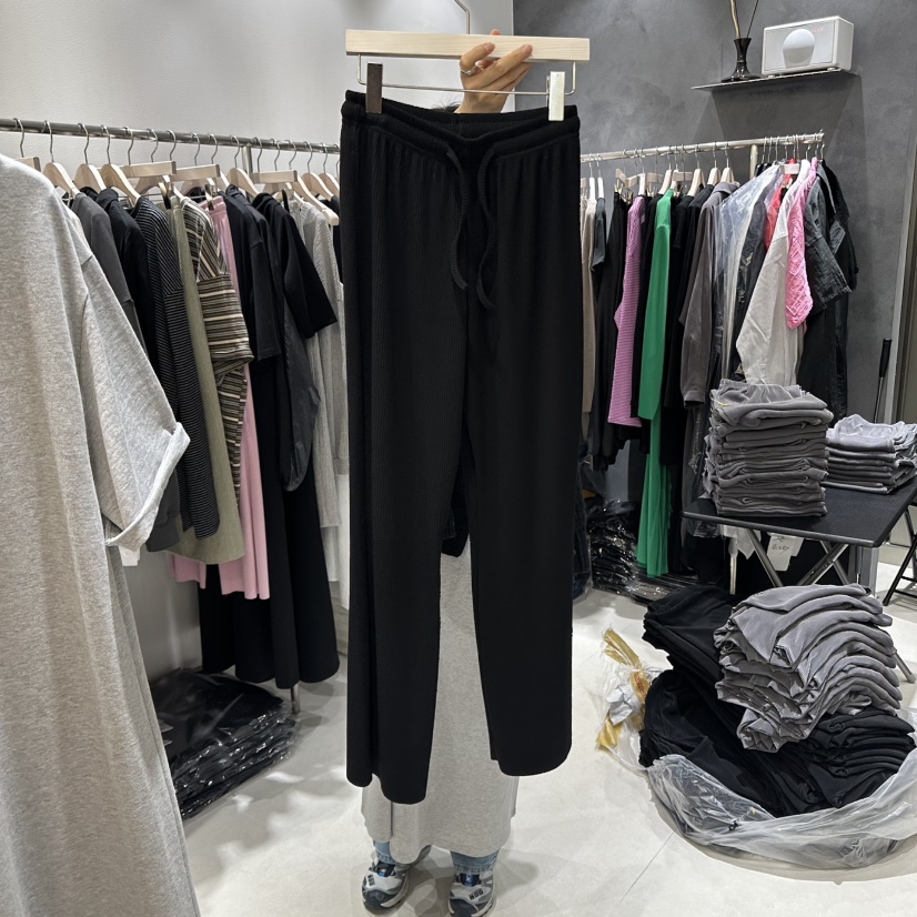 OPEN直郵韓國代購㊣女裝新品25春夏熱賣休閑時尚休閑褲喇叭OPEN休閑褲圖色1