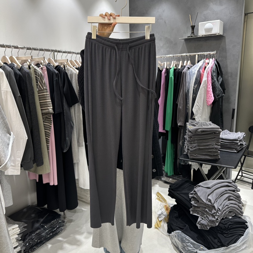 OPEN直郵韓國代購㊣女裝新品25春夏熱賣休閑時尚休閑褲喇叭OPEN休閑褲圖色2