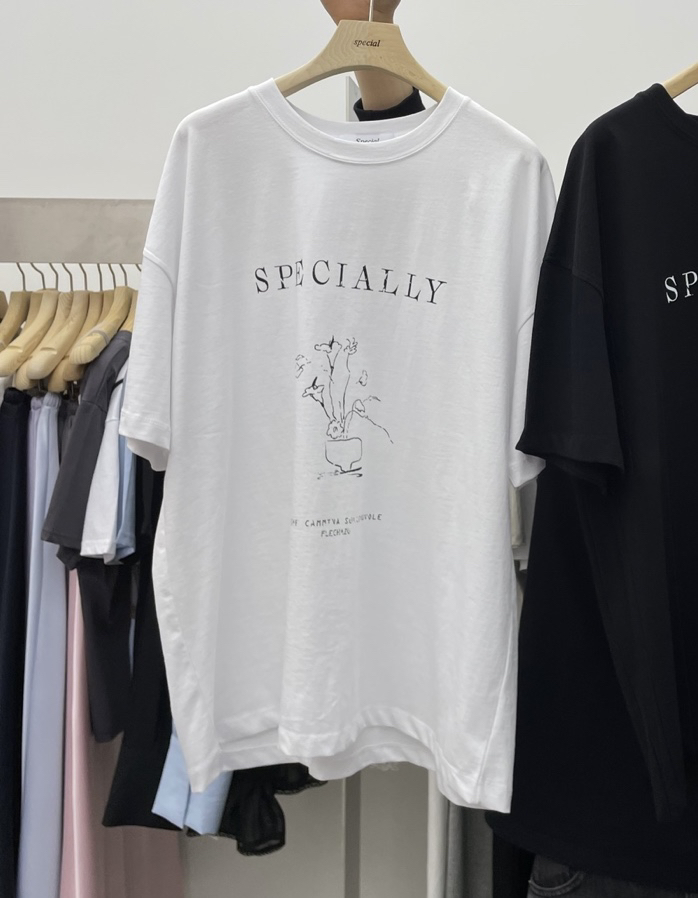 SPECIAL韓國㊣直郵東大門代購女裝新款休閑熱賣25春夏人氣T恤SPECIALT恤圖色4