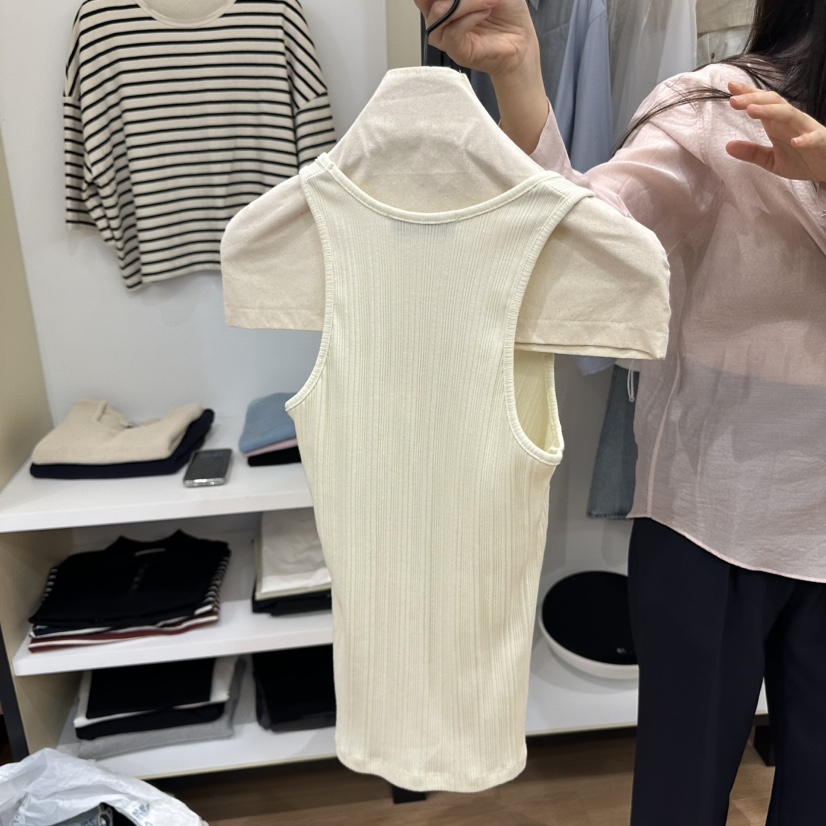 MUYBIEN韓國直郵㊣女裝新品時尚熱賣人氣25春夏推薦吊帶背心MUYBIEN吊帶/背心