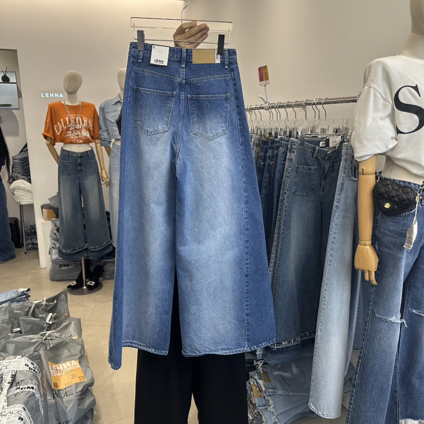 LEHNA直郵韓國代購㊣女裝新款25春夏推薦時尚人氣休閑牛仔褲LEHNA牛仔褲